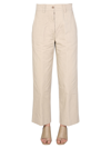 Aspesi Straight Leg Trousers In Pink