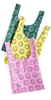 Baggu Standard Set Of 3 In Happy Mix