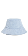 Isabel Marant Blue Denim Loiena Bucket Hat In Light Blue