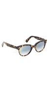 Ray Ban Orion Sunglasses Havana Frame Blue Lenses 52-22 In Yellow Havana/ Light Blue Grad