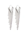 Isabel Marant Glass Crystal-embellished Earrings In Silver