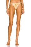 Cult Gaia Estella Tie-dyed Recycled Bikini Briefs In Dusty Dye