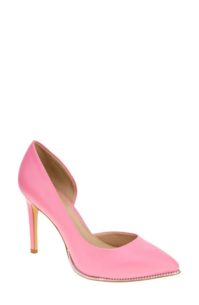 Bcbgeneration Harnoy Half D'orsay Pointed Toe Pump In Bubblegum Pink