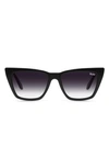 QUAY CALL THE SHOTS 48MM GRADIENT CAT EYE SUNGLASSES