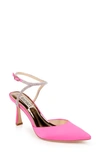 Badgley Mischka Women's Kamilah Pointed Ankle Strap High Heel Sandals In Hot Pink