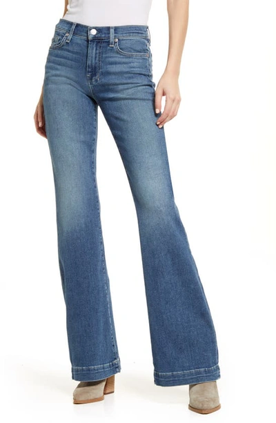 7 For All Mankind Asher Luxe Mid-rise Jeans In Blue