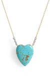 MEIRA T TURQUOISE & DIAMOND NECKLACE