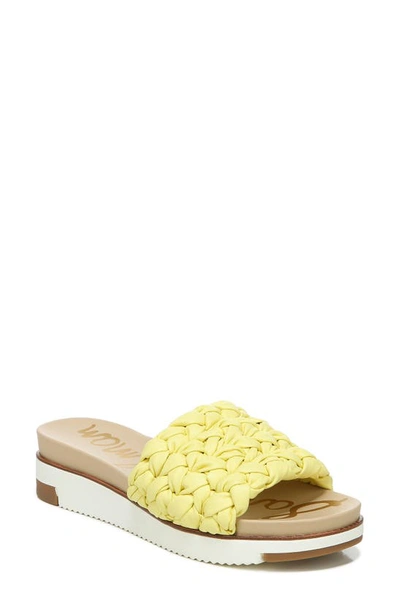 Sam Edelman Women's Ainslie Braided Sandals Women's Shoes In Butter Yellow