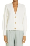 Loulou Studio Off-white Wool & Cashmere Zanzibar Cardigan In Ivory