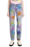 Collina Strada X Levi's® Star Capsule Rhinestone 501® Straight Leg Jeans In Star