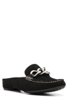 Donald Pliner Donald Pilner Slip-on Suede Mule In Black