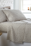 Southshore Fine Linens Queen Sized Modern Printed Sheet Set In Geometric Maze - Taupe / White