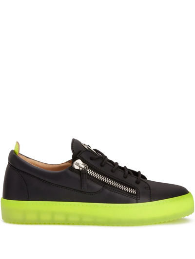 Giuseppe Zanotti Low-top Trainers May Lond. Calfskin In Black