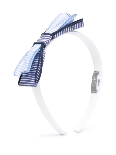 Il Gufo Kids' Bow-embellished Headband In Blue
