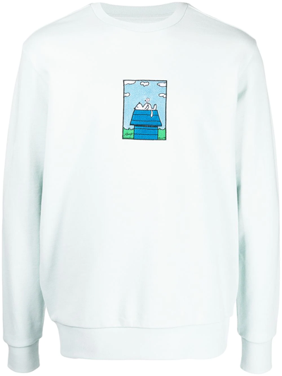 Ripndip Not Today Embroidered Crewneck S トレーナー Ripndip Not Today Peanuts-embroidered Sweatshirt In Green