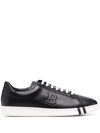 Bally Asher Low-top Leather Sneakers In Black