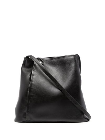 Pre-owned Hermes 1998  Gazel Shoulder Bag In Black