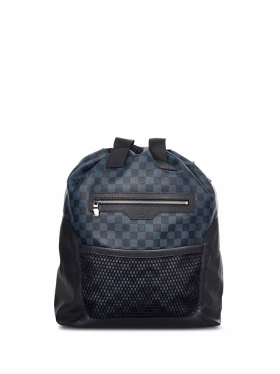 Pre-owned Louis Vuitton  Matchpoint Backpack In Blue