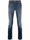 Dondup Dark-wash Slim-fit Jeans In Blue