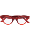 Lapima Guga Petit Round-frame Glasses In Red