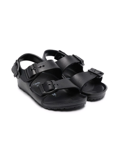 Birkenstock Kids' Milano Eva Buckle-fastening Sandals In Black