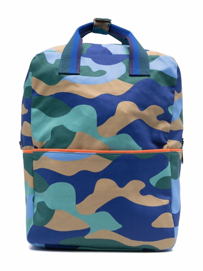 Il Gufo Kids' Camouflage-print Backpack In Multi