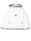 Moncler Contrasting-trim Detail Jacket In White
