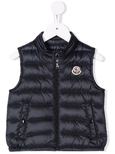 Moncler Babies' Blue Down Padded Puffer Gilet