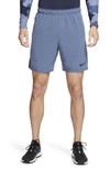 Nike Men's Flex Training Shorts In Obsidian/ Heather/ Black