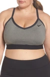Nike Dri-fit Indy Women's Light-support Padded Sports Bra In Carbon Heather,anthracite,black,black