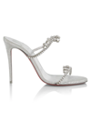 CHRISTIAN LOUBOUTIN WOMEN'S JUST QUEEN 100 EMBELLISHED SANDALS