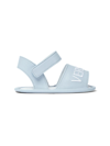 VERSACE BABY GIRL'S LOGO LEATHER SANDALS