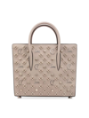 Christian Louboutin Medium Paloma Studded Leather Tote In Sasso