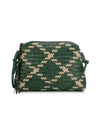 Loeffler Randall Mallory Woven Leather Crossbody Bag In Green