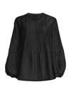 Kobi Halperin Women's Marika Balloon Sleeve Blouse In Black