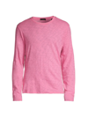 Atm Anthony Thomas Melillo Distressed Long Sleeve T-shirt In Pink