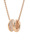 Bvlgari Women's B.zero1 18k Rose Gold & Diamond Pavé Pendant Necklace