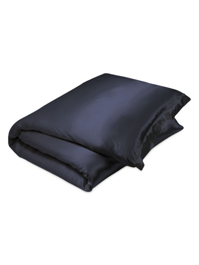 Gingerlily Signature Silk Duvet Cover In Charcoal