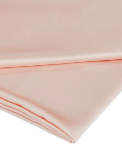 Gingerlily Signature Silk Flat Sheet In Rose Pink