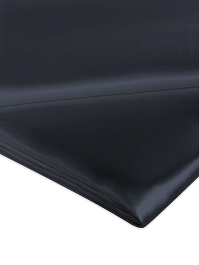 Gingerlily Signature Silk Flat Sheet In Charcoal