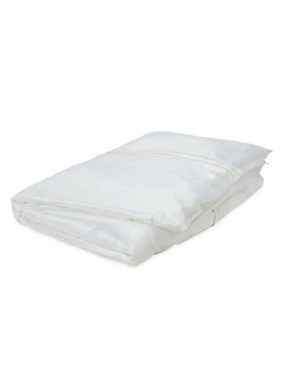 Gingerlily Eva Silk Duvet Cover In White