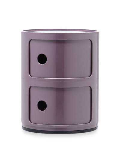 Kartell Componibili Smile 2-level Drawers In Violet