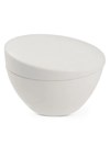 Nambe Orbit Stoneware Sugar Bowl In White