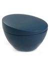 Nambe Orbit Stoneware Sugar Bowl In Blue