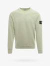 Stone Island Garment Dyed 'old' Effect Crewneck Sweatshirt In Green