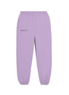 Pangaia 365 Signature High-rise Recycled And Organic Cotton-blend Jogging Bottoms In Purple