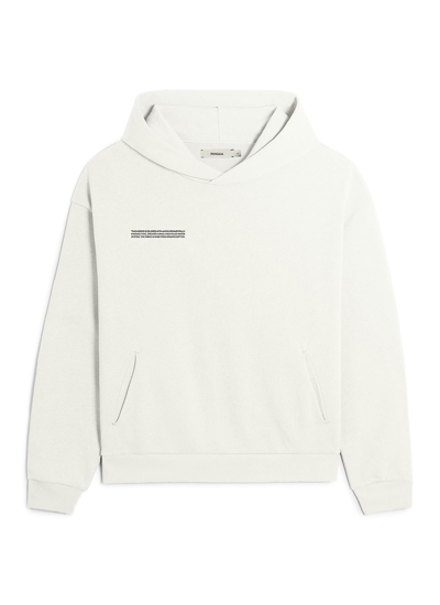 Pangaia Womens Black 365 Signature Branded Organic And Recycled Cotton-blend Hoody M In White