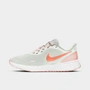 Nike Women's Revolution 5 Running Shoes (wide Width D) Size 9.5 Knit In Summit White/orange Pearl/white/crimson Bliss