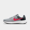 Nike Revolution 6 Next Nature Men's Road Running Shoes In Light Smoke Grey/dark Smoke Grey/siren Red