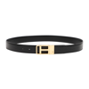 Tom Ford Men's Leather T-buckle Belt In Black